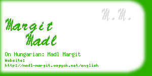 margit madl business card